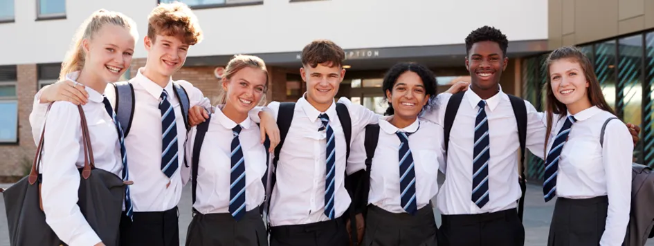 Selective Swiss boarding school environment with international students in a premium academic setting