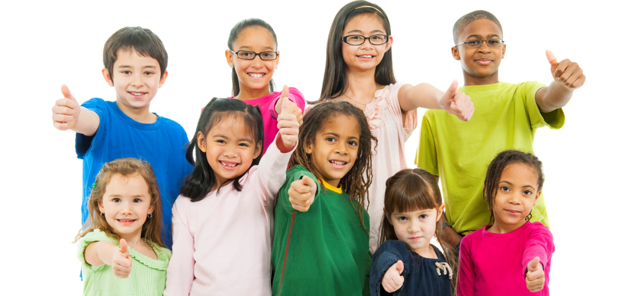 International group of students of different age groups in a Swiss summer camp programme